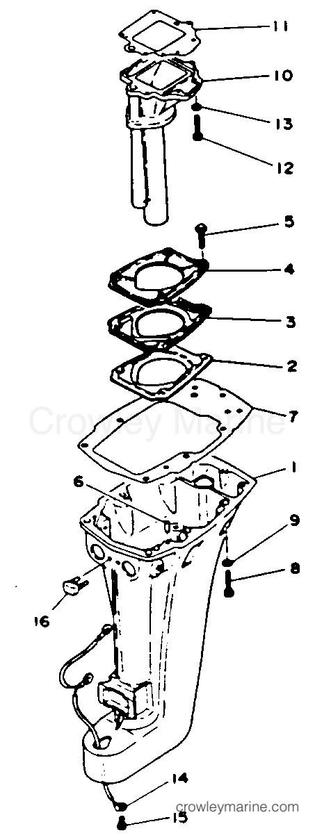 Yamaha Motors 9.9ESHR - UPPER CASING