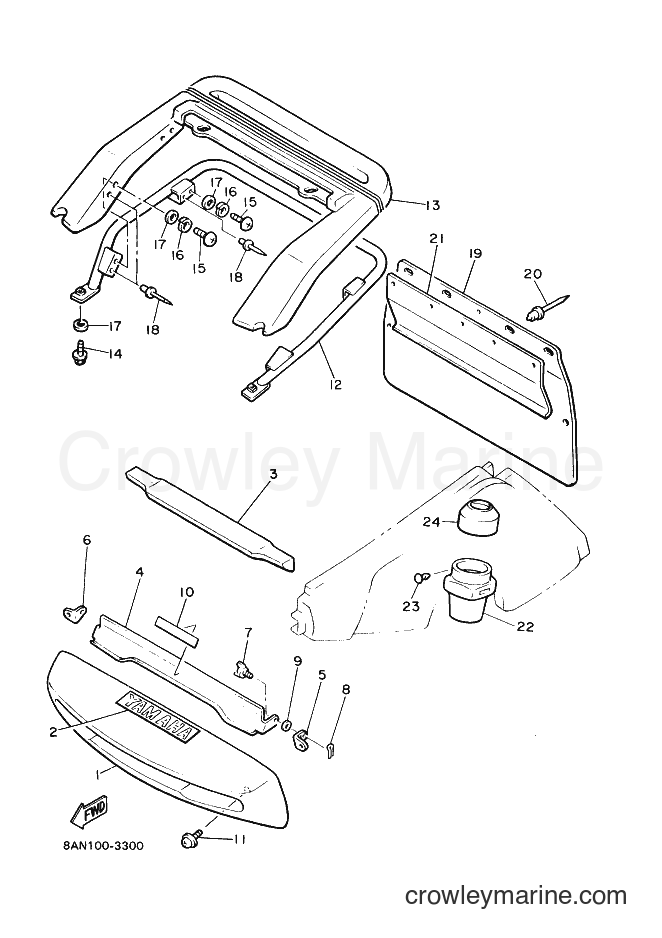 Yamaha Motors VT480 (8BK4) [010] - BUMPER