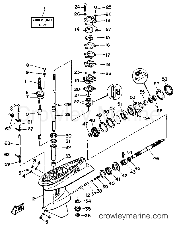 Yamaha Motors PRO50LH - LOWER DRIVE 1