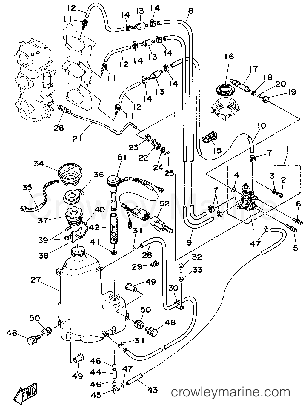 Yamaha Motors 90TJRT - OIL PUMP