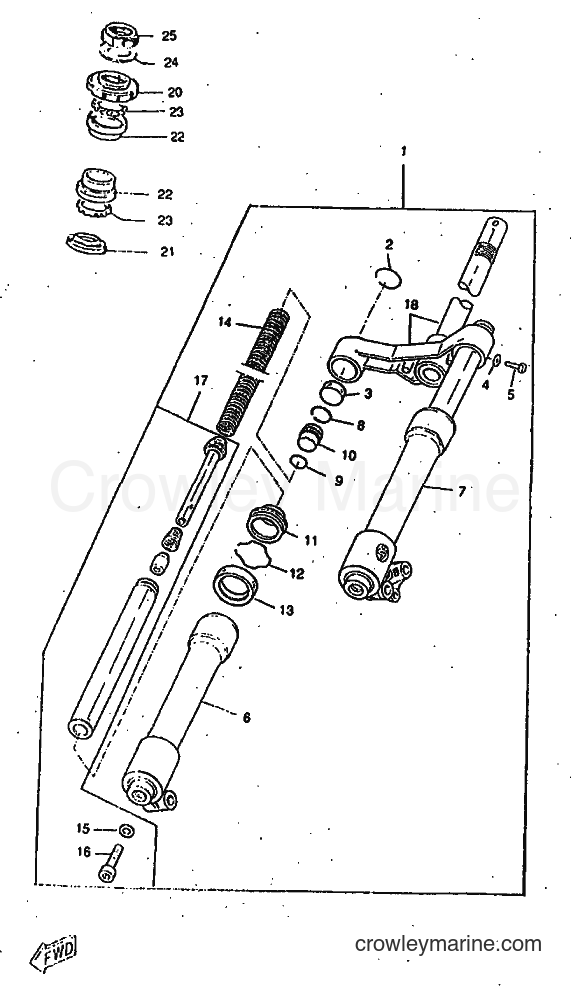 Yamaha Motors CW50RS (4VA5) [999] - FRONT FORK