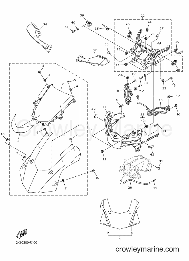 Yamaha Motors YZF-R1M (2KSC) [060] - COWLING 1