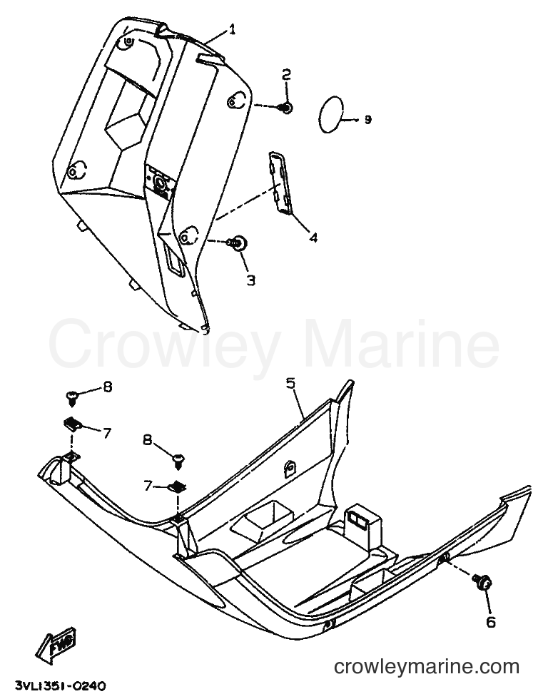 1992 Scooter CW50 - CW50 (4BY2) [999] - LEG SHIELD