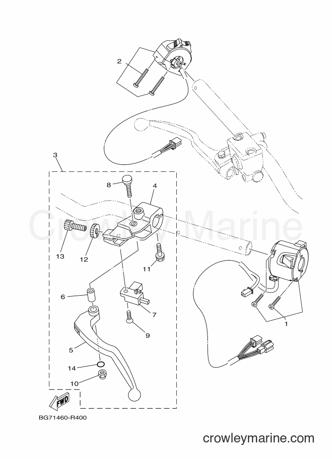 2016 Street Bike TFX150 - TFX150 (BY71) [010] - HANDLE SWITCH & LEVER