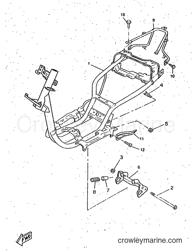 1997 Scooter CW50RS - CW50RS (4TDB) [999] - FRAME