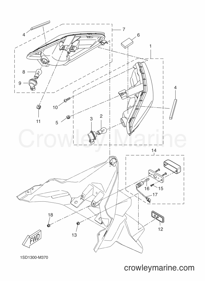 Yamaha Motors YP400RA (1SDC) [020] - TAILLIGHT