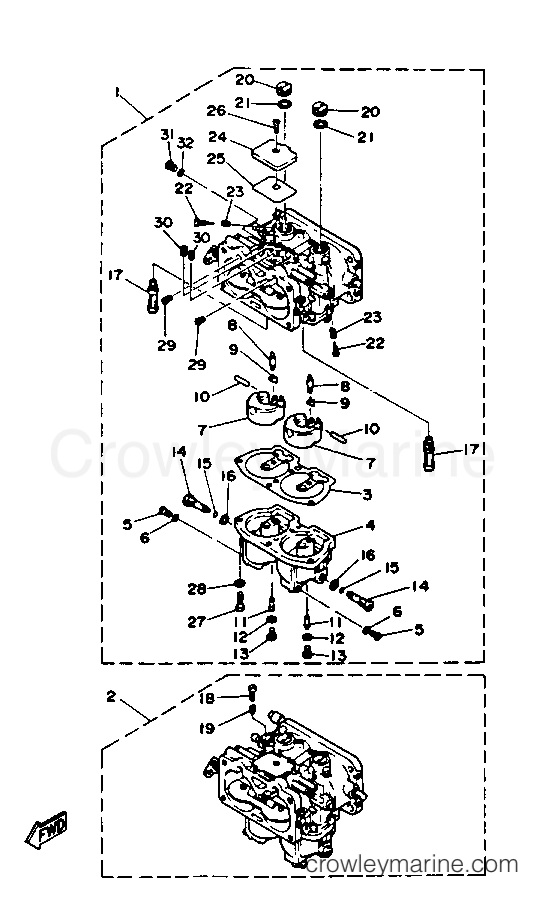 Yamaha Motors L130TXRP - CARBURETOR