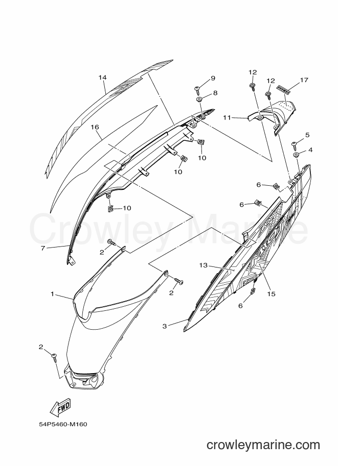 2013 Scooter AL115FC - AL115FC (54P5) [010] - SIDE COVER
