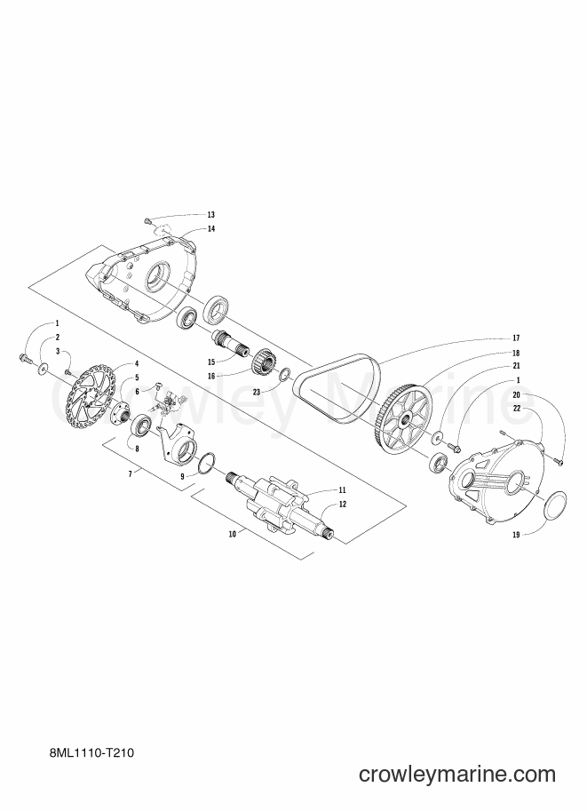 2018 Snowmobile SXR200 - SXR200 (8ML2) [010] - TRACK DRIVE 1