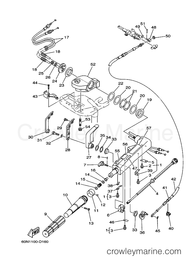 Yamaha Motors F8MLHF (60R3) [070] - STEERING