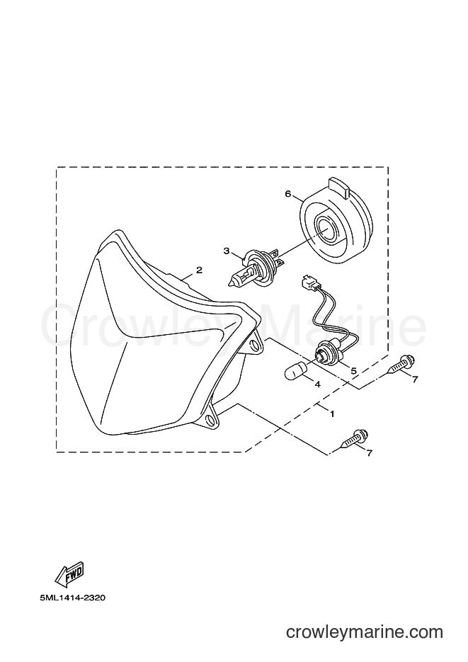 Yamaha Motors NXC125 (5ML2) [040] - HEADLIGHT