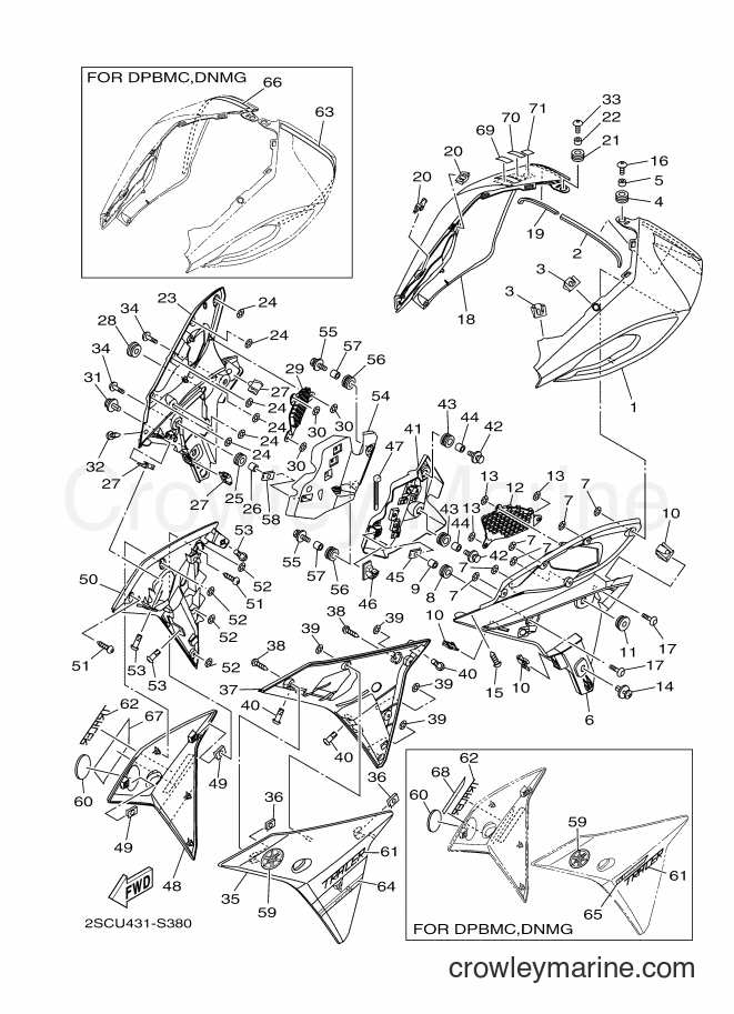 Yamaha Motors MT09TRA (2SCU) [010] - COWLING