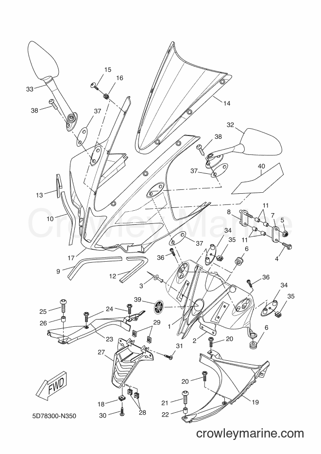 Yamaha Motors YZF-R125 (5D78) [060] - COWLING 2