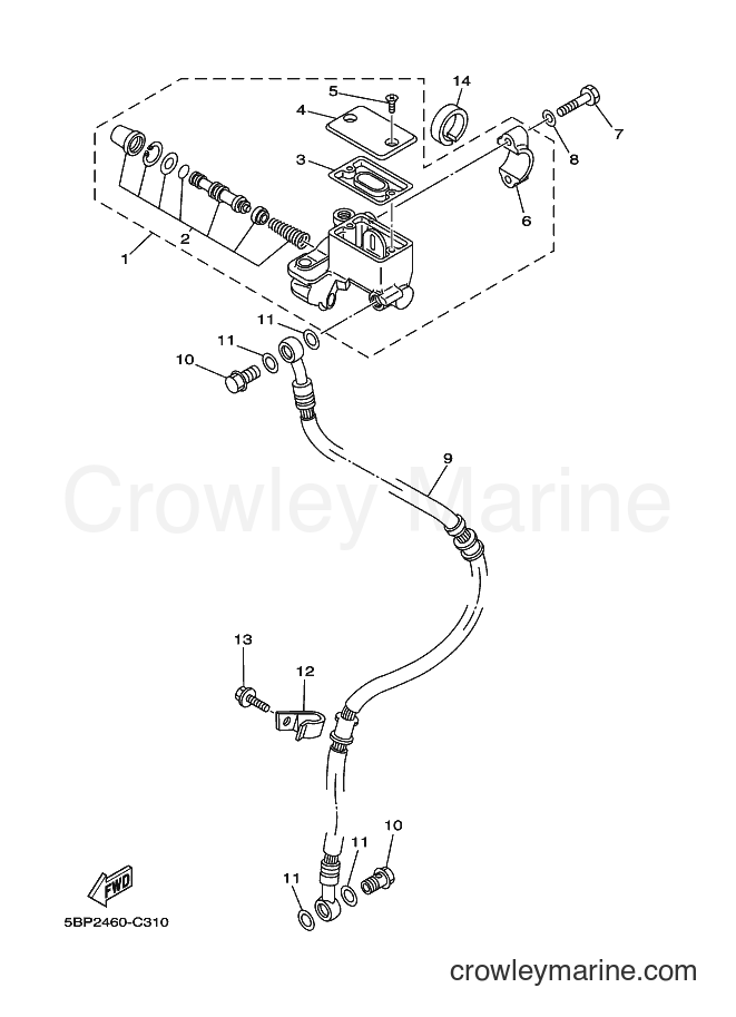 2013 Street Bike SX-4 - SX-4 (54D3) [010] - FRONT MASTER CYLINDER