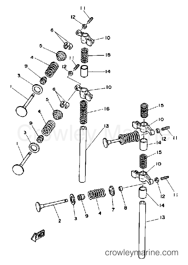 Yamaha Motors F9.9SD - VALVE