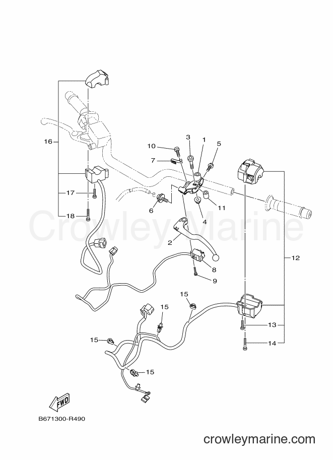 2016 Street Bike MTN1000 - MTN1000 (B671) [010] - HANDLE SWITCH & LEVER