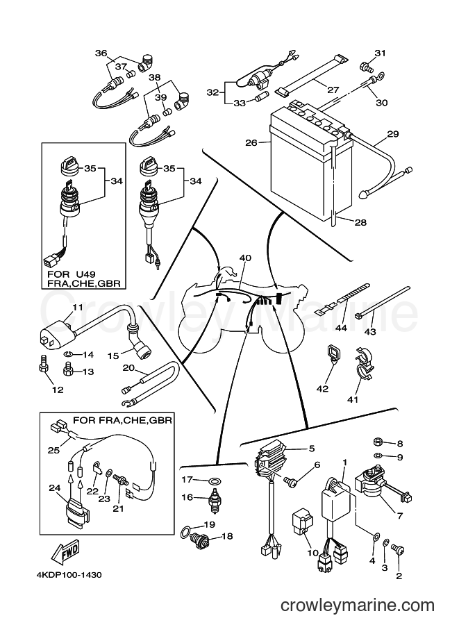 Yamaha Motors YFB250FW (4KDR) [020] - ELECTRICAL 1