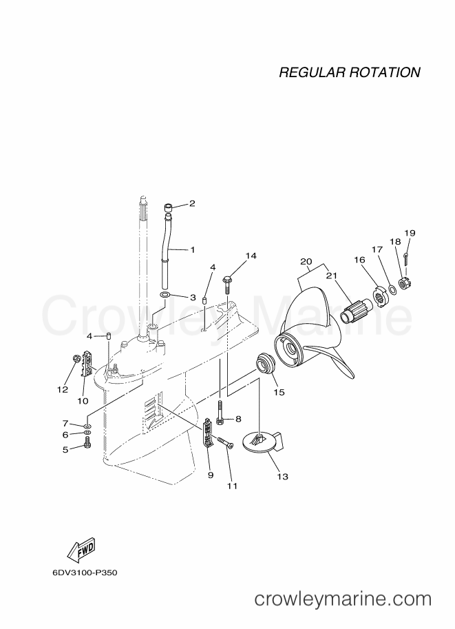Yamaha Motors F200XCA-2016 (6DV4) [020] - LOWER CASING & DRIVE 2