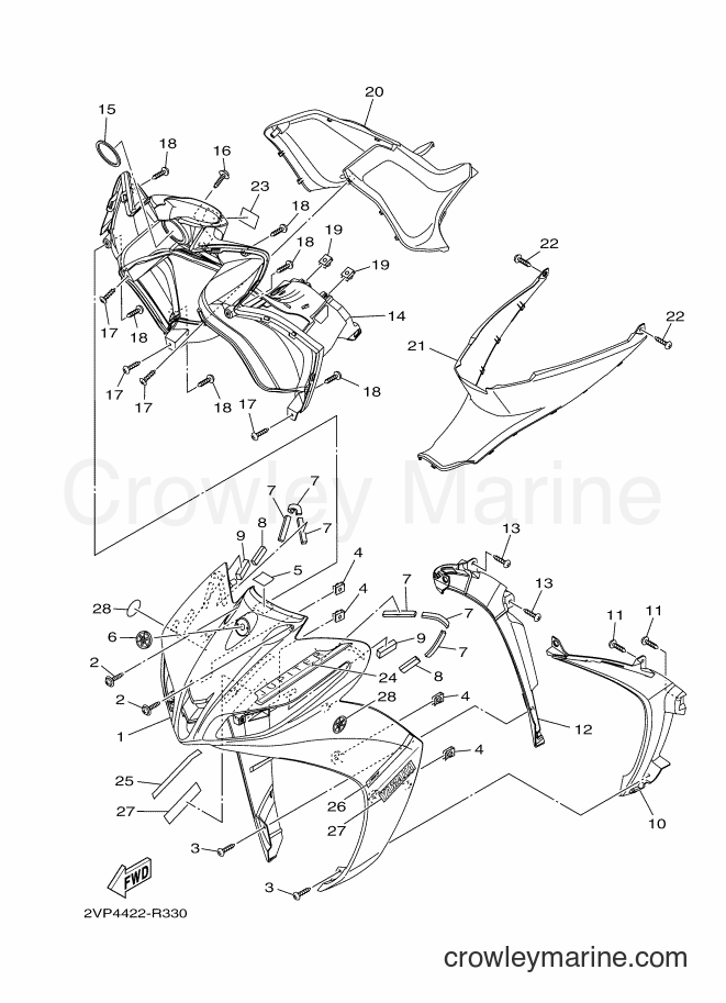 2016 Scooter T115FS-5 - T115FS-5 (2VP5) [010] - LEG SHIELD 2