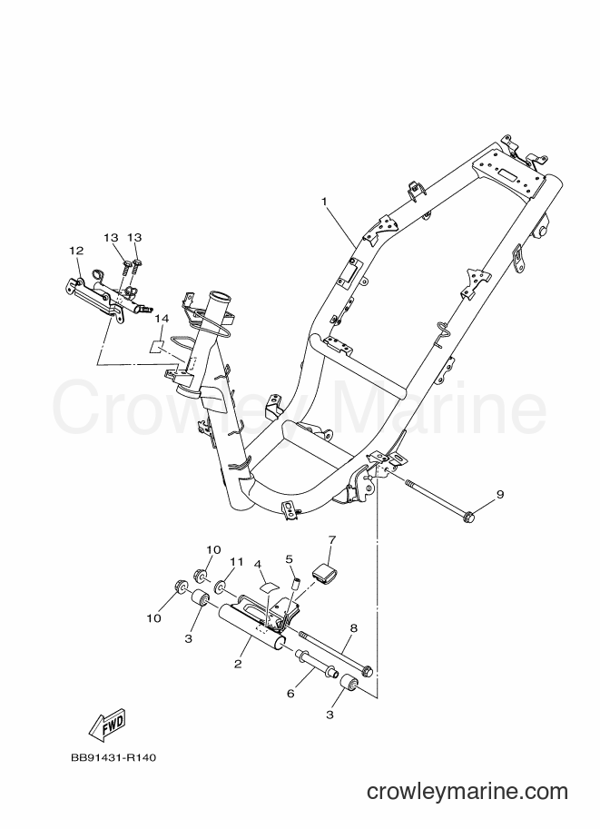 2017 Street Bike LNC125 - LNC125 (BB96) [010] - FRAME