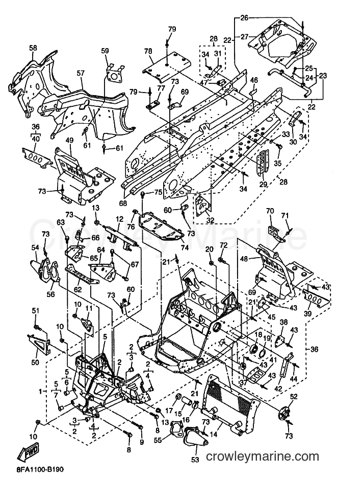 Yamaha Motors RX10M (8EP2) [020] - FRAME