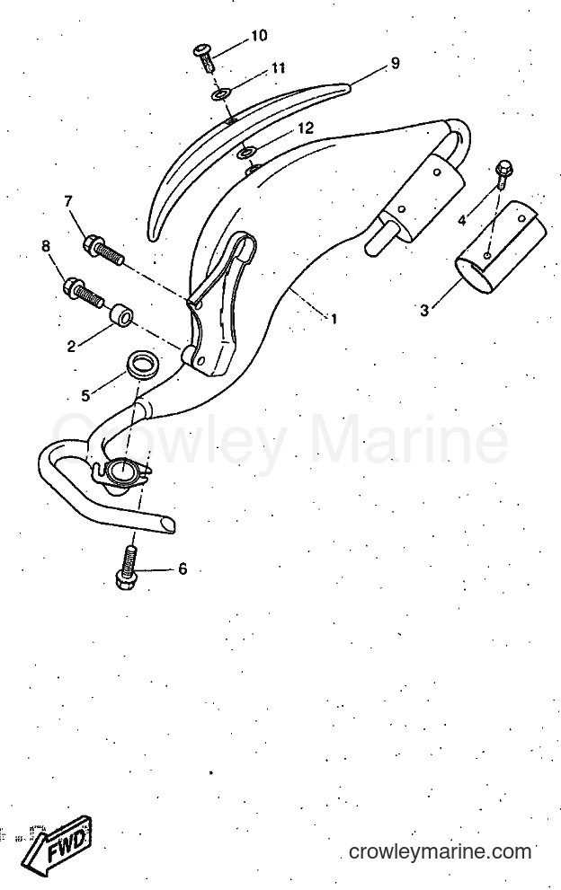 1997 Scooter YQ50 - YQ50 (5CL1) [999] - EXHAUST