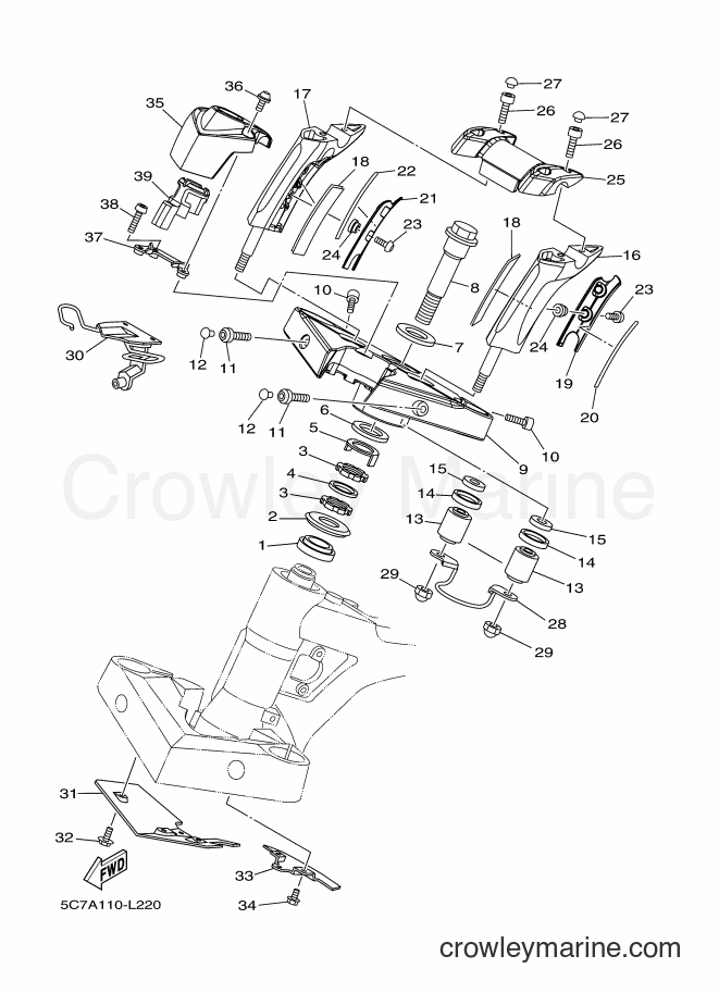 Yamaha Motors XV1900CU (5C7C) [010] - STEERING