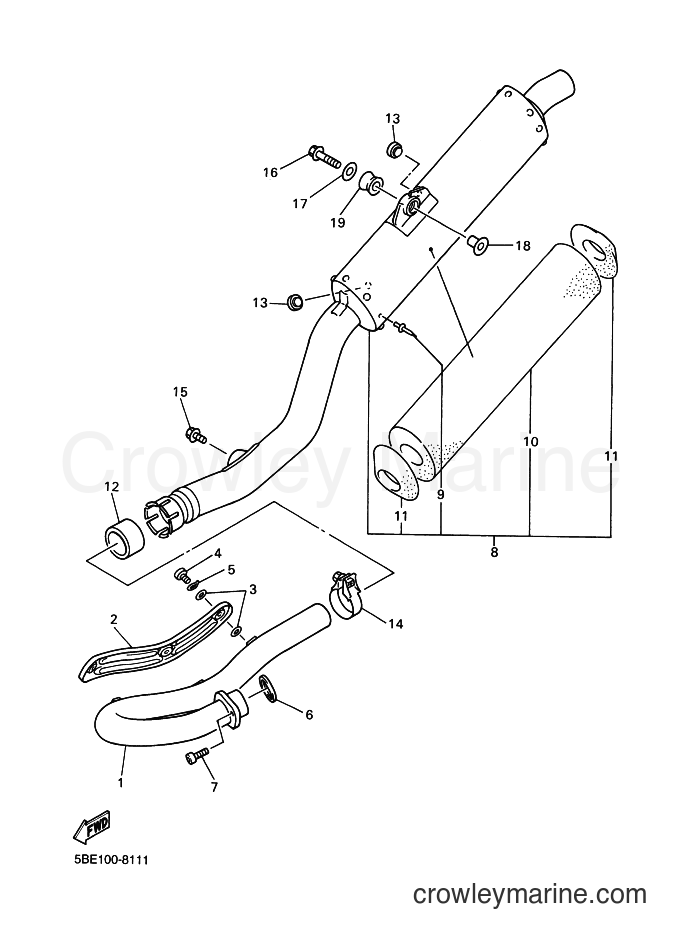 2000 Dirt Bike YZ426F - YZ426F (5JG2) [050] - EXHAUST