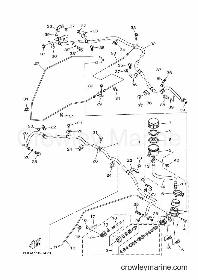 Yamaha Motors YXZ1000ETS (B577) [010] - MASTER CYLINDER