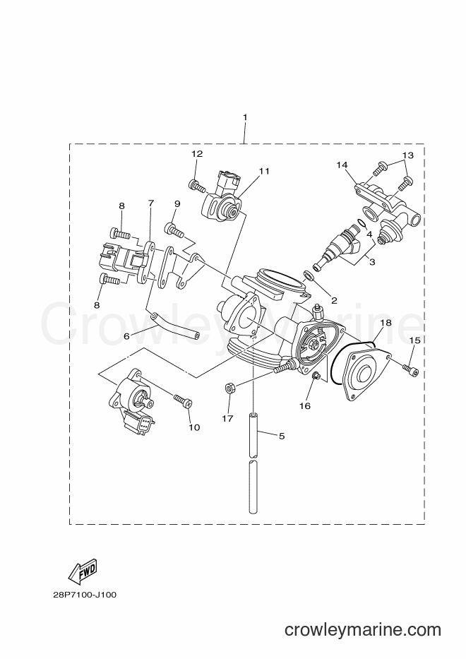 2011 ATV YFM550FWA - YFM550FWA (28PD) [010] - THROTTLE BODY ASSY 1