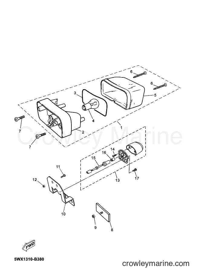 2012 Scooter TZR50 - TZR50 (2AS1) [010] - TAILLIGHT