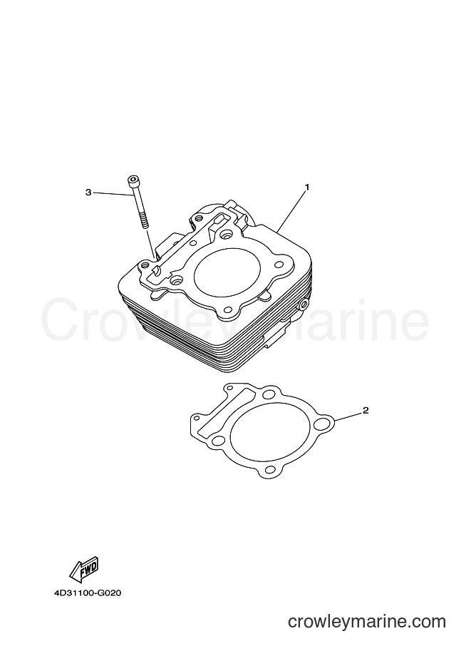 2013 ATV YFM250R - YFM250R (1BTP) [010] - CYLINDER