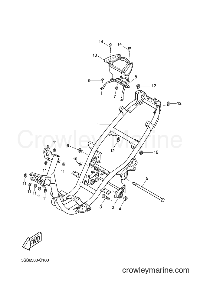 Yamaha Motors YQ50 (3C6C) [010] - FRAME