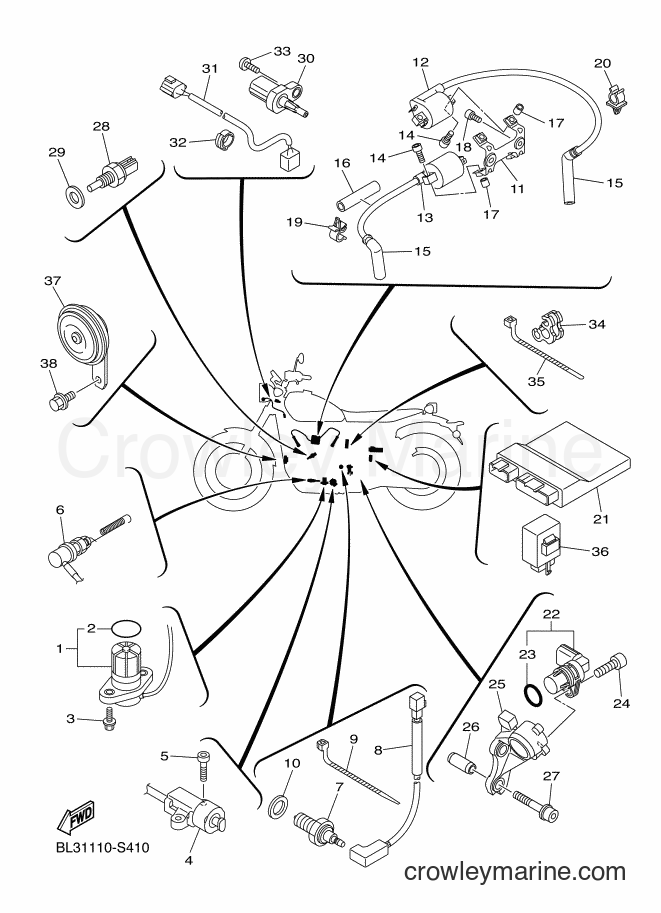 Yamaha Motors XVS950XR (BL33) [010] - ELECTRICAL 1