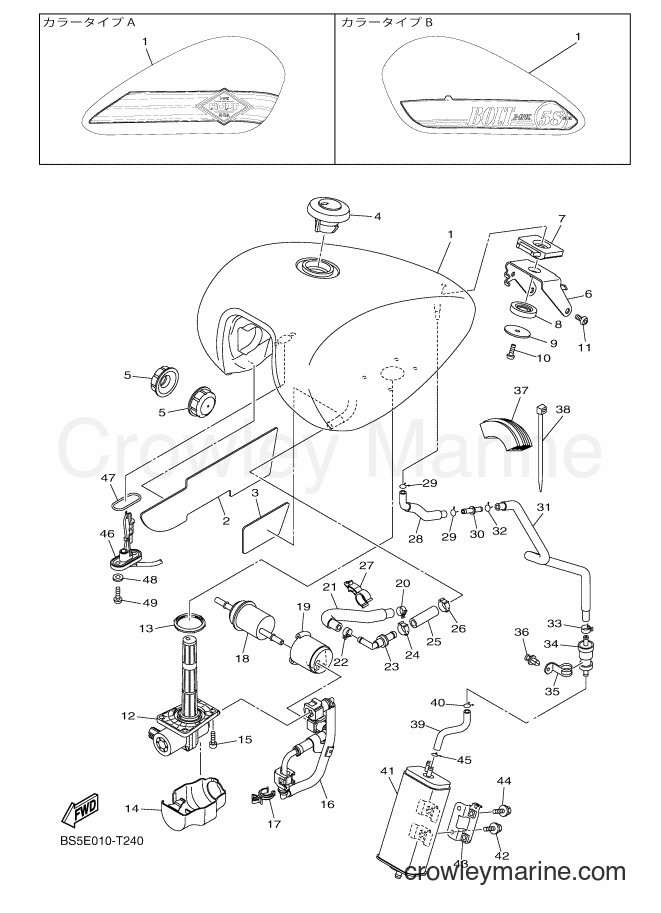 2018 Cruiser XVS950CUD-A - XVS950CUD-A (BS5E) [010] - FUEL TANK