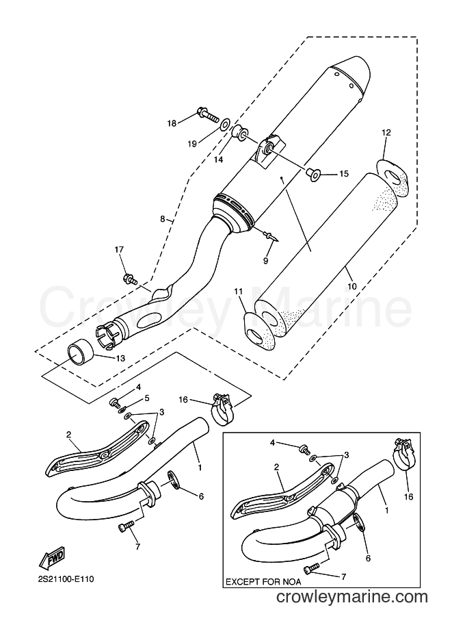 2006 Dirt Bike YZ450F - YZ450F (2S21) [020] - EXHAUST