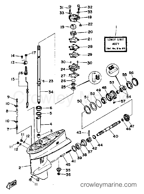 Yamaha Motors 30SG - LOWER DRIVE 1