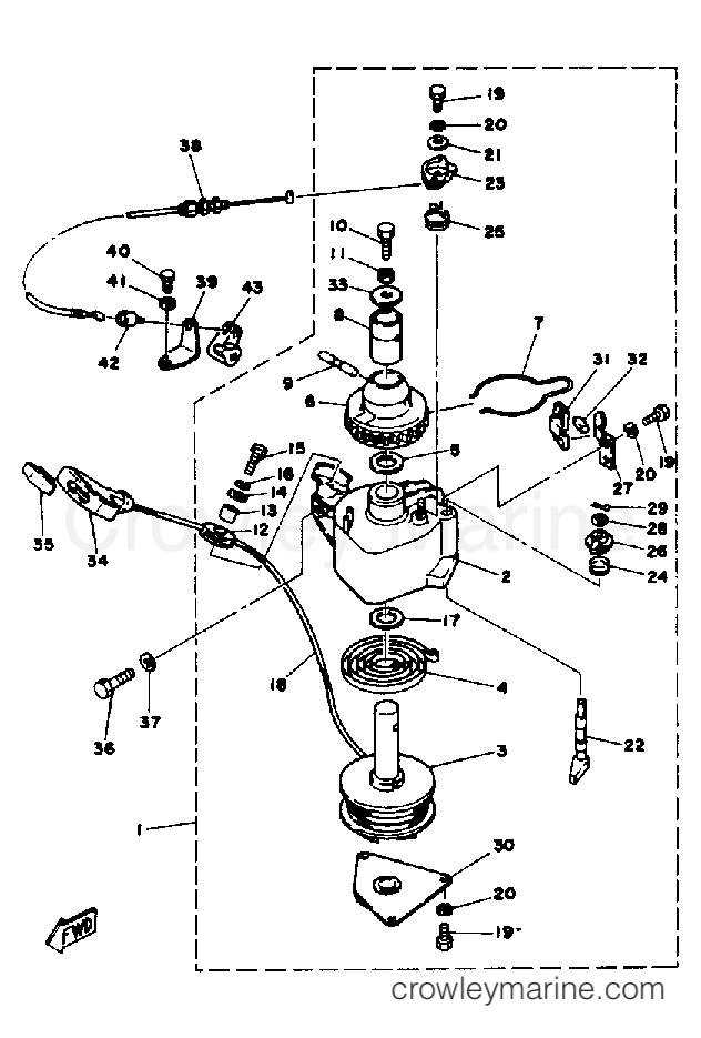 Yamaha Motors FT9.9XJ - MANUAL STARTER