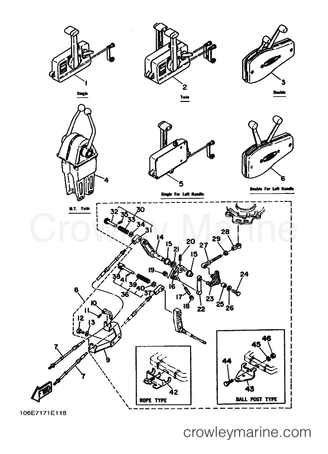 Yamaha Motors 9.9D (6E7) [030] - REMOTE CONTROL