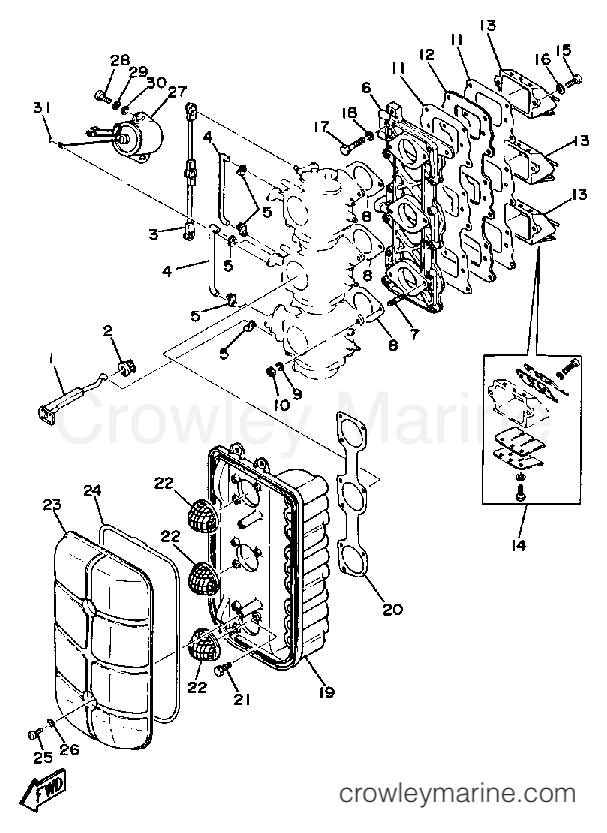 Yamaha Motors CV85ELF - INTAKE