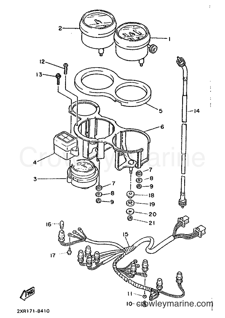 Yamaha Motors FZ600 (2XR0) [010] - METER