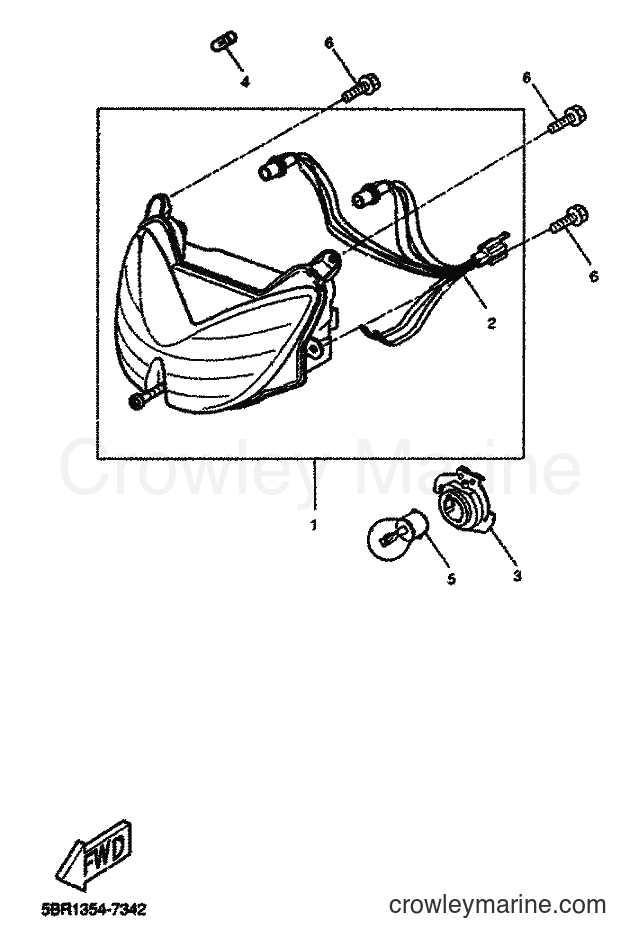 2001 Scooter YQ100 - YQ100 (5ME4) [060] - SCHEINWERFER