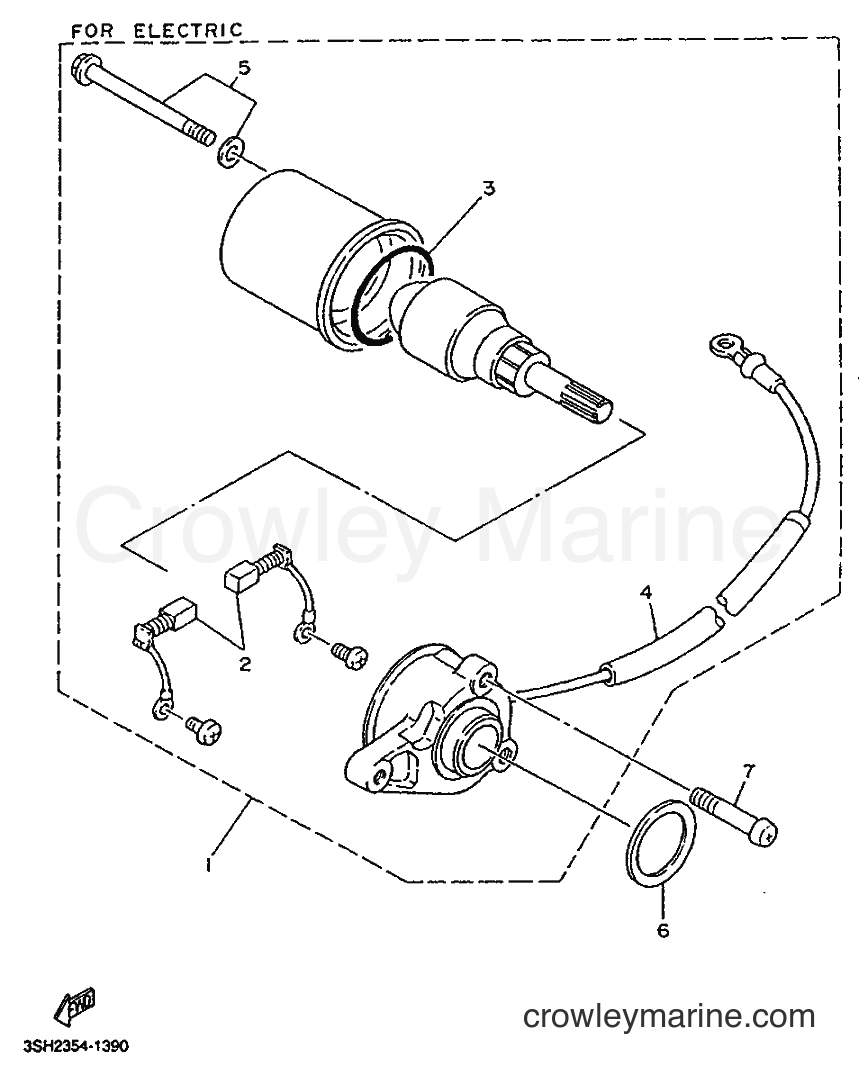 Yamaha Motors TDR125 (3XE2) [999] - STARTING MOTOR