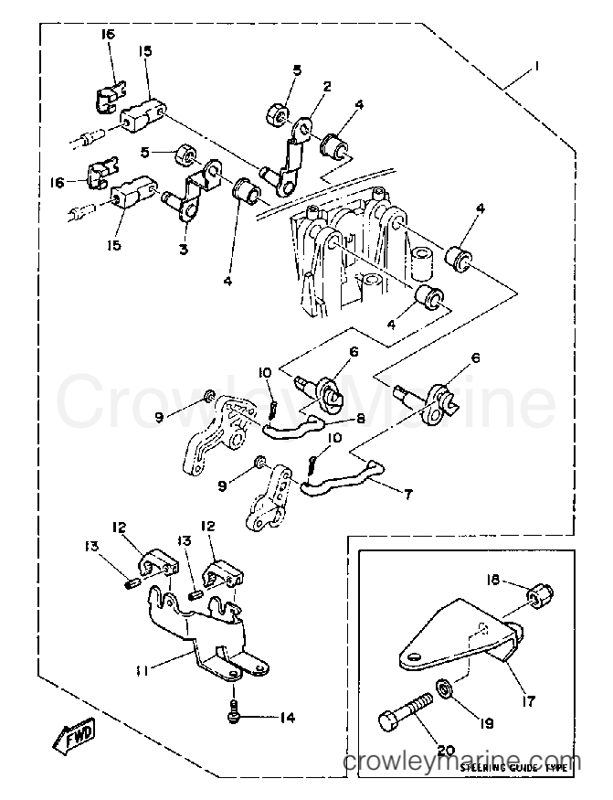 Yamaha Motors 25ESD - REMOTE CONTROL ATTACHMENT