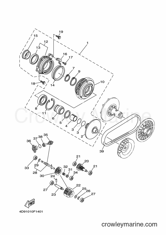 2012 Maxi-Scooter YP250 - YP250 (4D95) [010] - CLUTCH