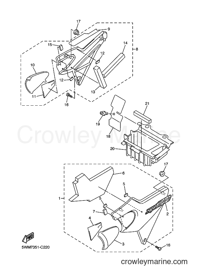 Yamaha Motors XJR1300 (5WMD) [090] - SIDE COVER