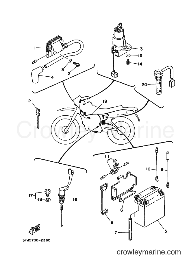 1995 Dirt Bike DT175 - DT175 (3FJ8) [010] - ELECTRICAL 1