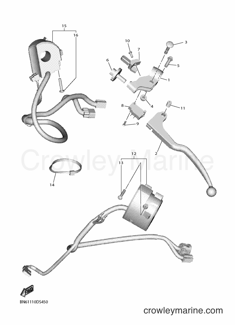 2017 Sport Bike YZF600 - YZF600 (BN63) [010] - HANDLE SWITCH & LEVER