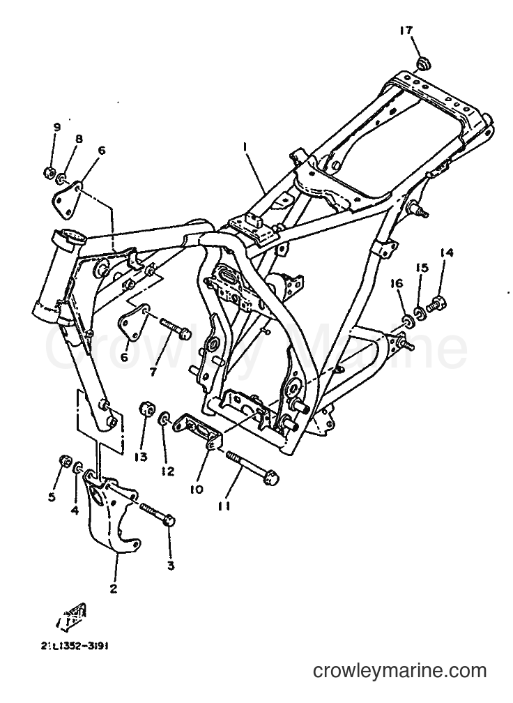 1991 Street Bike SR250 - SR250 (21L1) [999] - FRAME