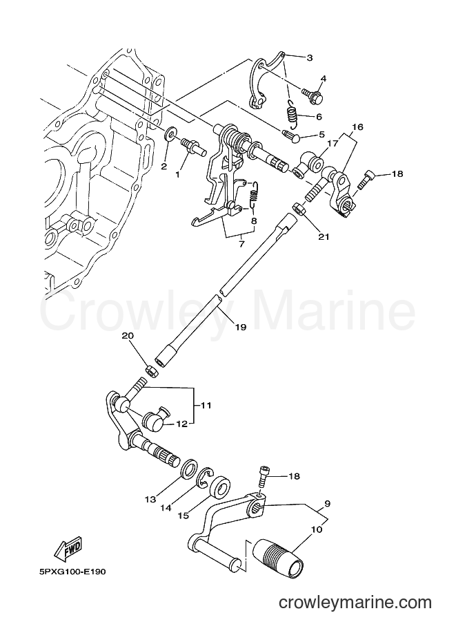 Yamaha Motors XV1700PC (2D84) [010] - SHIFT SHAFT